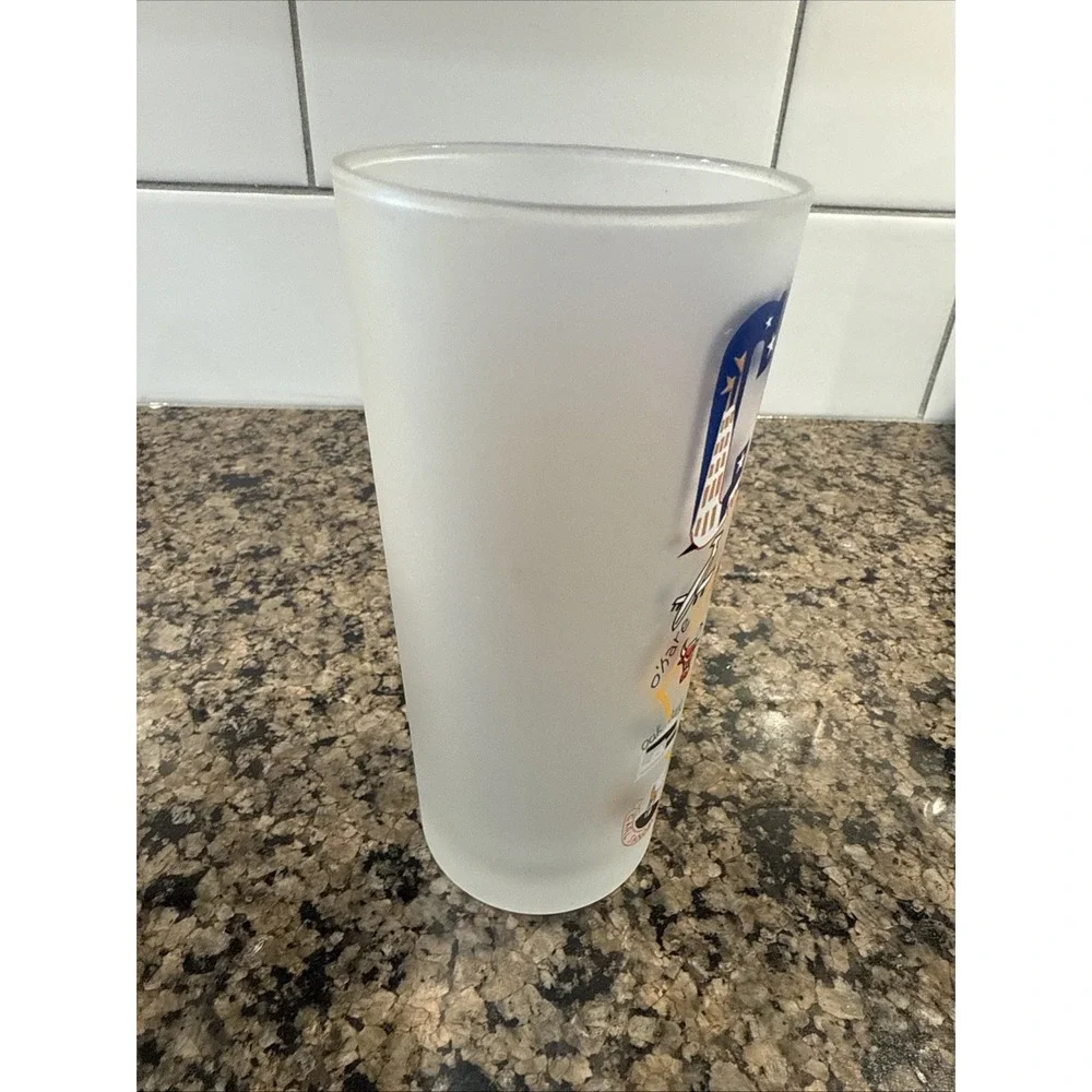 Catstudio 15oz 2004 Chicago Frosted Drinking Glasses - Set of 2‎